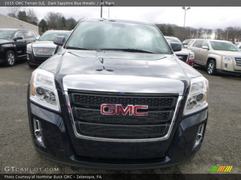 Dark Sapphire Blue Metallic / Jet Black 2015 GMC Terrain SLE