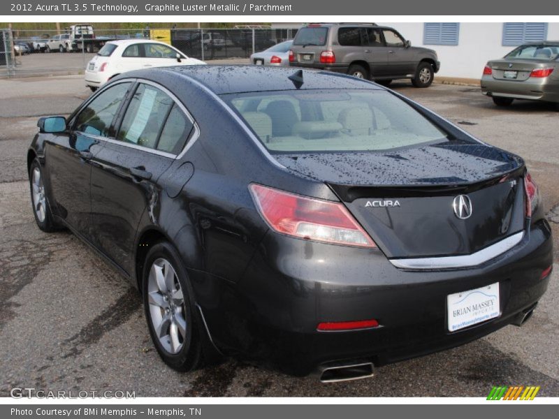 Graphite Luster Metallic / Parchment 2012 Acura TL 3.5 Technology