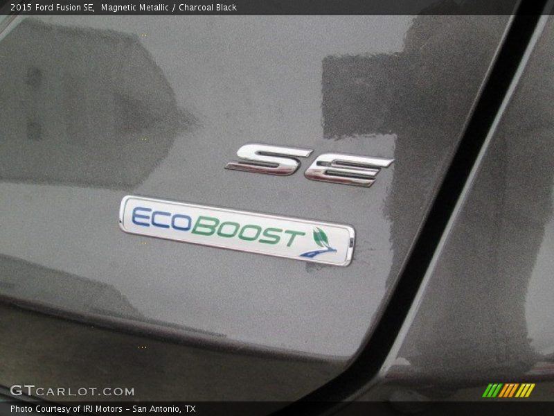 Magnetic Metallic / Charcoal Black 2015 Ford Fusion SE