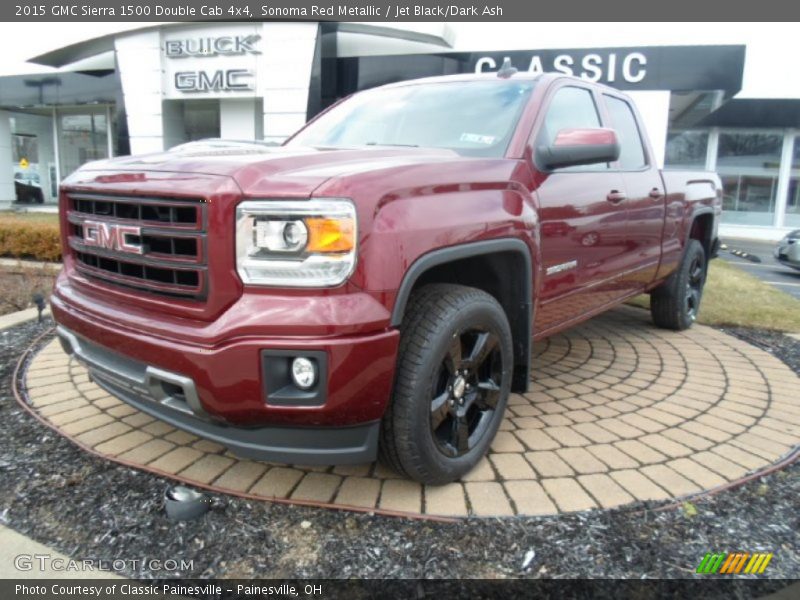 Sonoma Red Metallic / Jet Black/Dark Ash 2015 GMC Sierra 1500 Double Cab 4x4