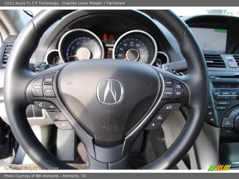 Graphite Luster Metallic / Parchment 2012 Acura TL 3.5 Technology