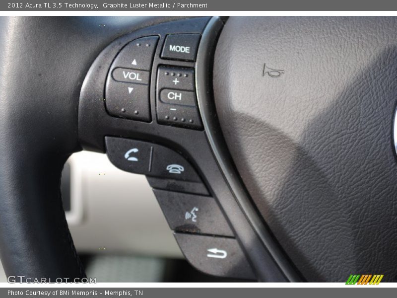Graphite Luster Metallic / Parchment 2012 Acura TL 3.5 Technology