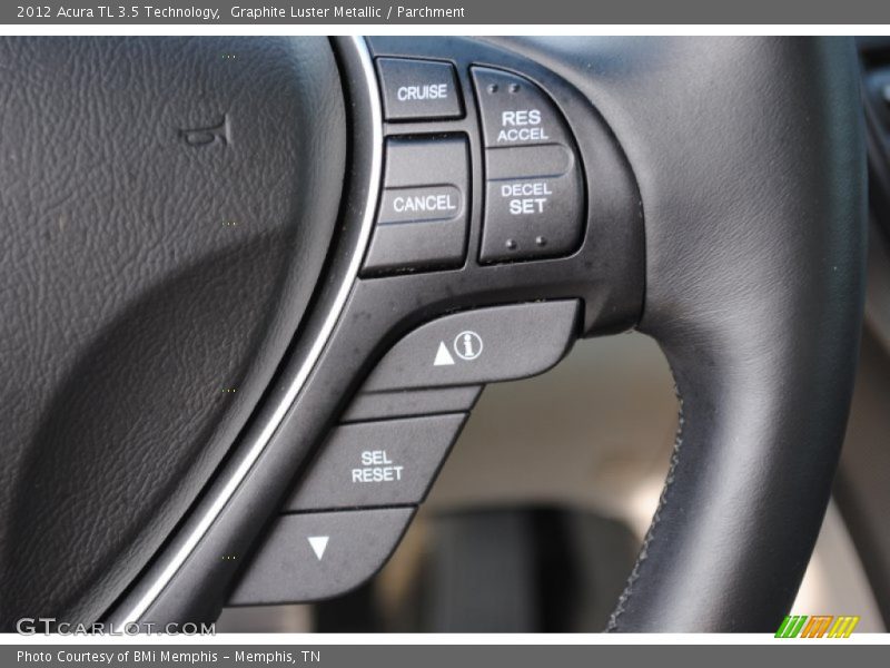 Graphite Luster Metallic / Parchment 2012 Acura TL 3.5 Technology