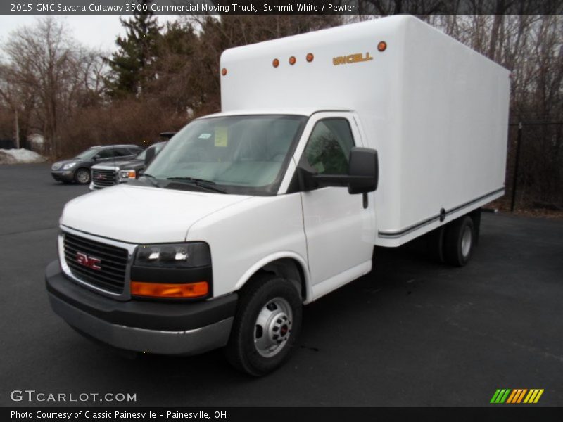 Summit White / Pewter 2015 GMC Savana Cutaway 3500 Commercial Moving Truck