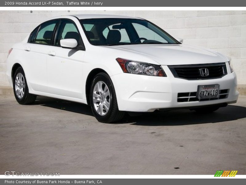 Taffeta White / Ivory 2009 Honda Accord LX-P Sedan