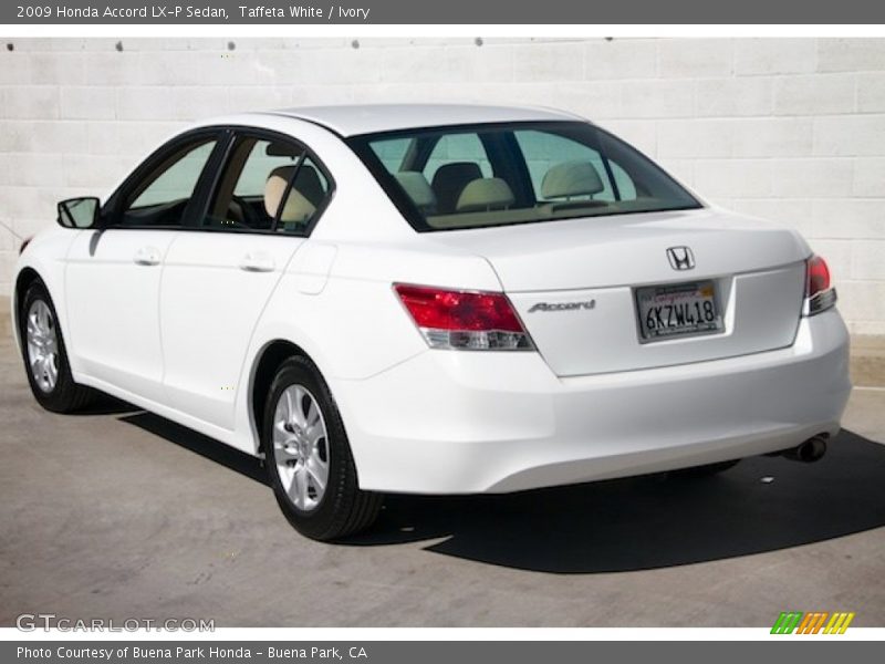 Taffeta White / Ivory 2009 Honda Accord LX-P Sedan