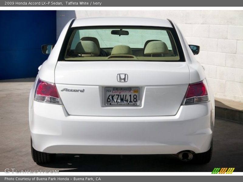 Taffeta White / Ivory 2009 Honda Accord LX-P Sedan