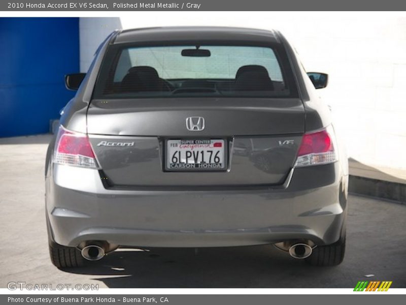 Polished Metal Metallic / Gray 2010 Honda Accord EX V6 Sedan