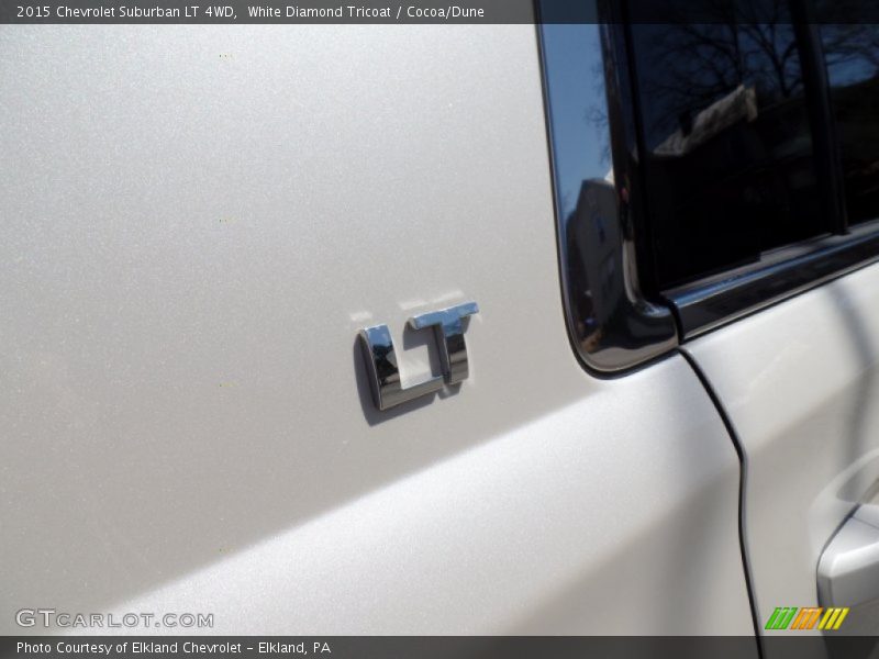 White Diamond Tricoat / Cocoa/Dune 2015 Chevrolet Suburban LT 4WD