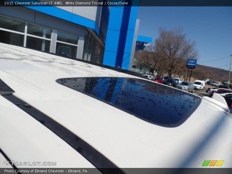 White Diamond Tricoat / Cocoa/Dune 2015 Chevrolet Suburban LT 4WD