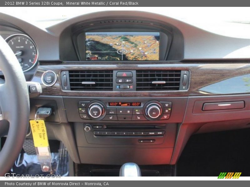 Mineral White Metallic / Coral Red/Black 2012 BMW 3 Series 328i Coupe