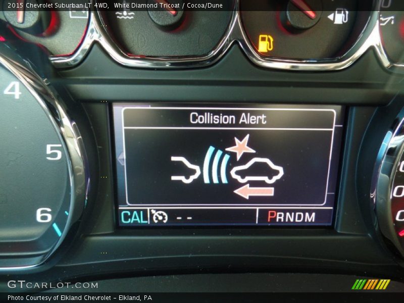 White Diamond Tricoat / Cocoa/Dune 2015 Chevrolet Suburban LT 4WD