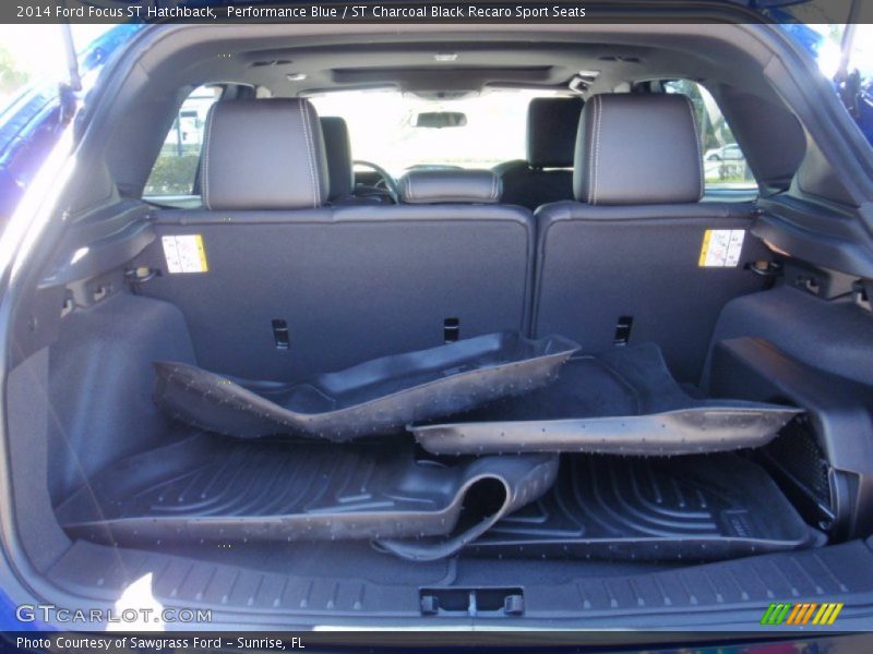 Performance Blue / ST Charcoal Black Recaro Sport Seats 2014 Ford Focus ST Hatchback