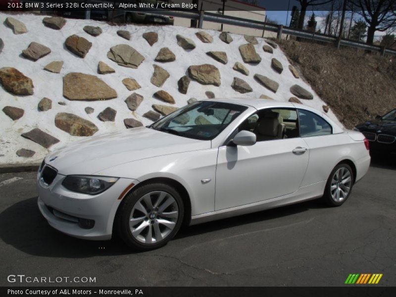 Alpine White / Cream Beige 2012 BMW 3 Series 328i Convertible