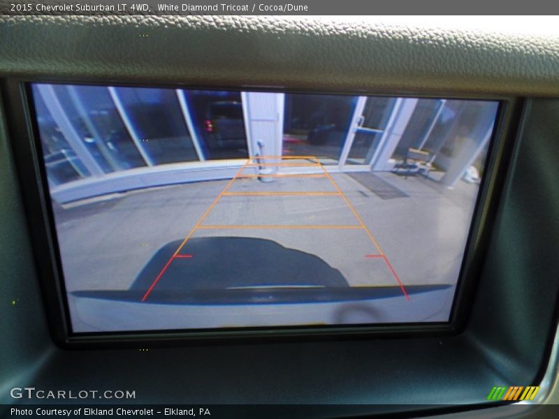 White Diamond Tricoat / Cocoa/Dune 2015 Chevrolet Suburban LT 4WD