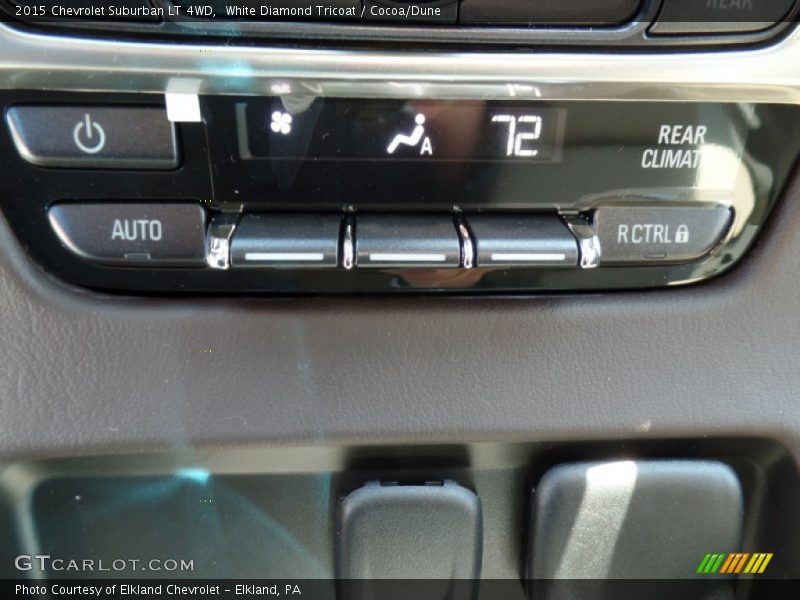 White Diamond Tricoat / Cocoa/Dune 2015 Chevrolet Suburban LT 4WD