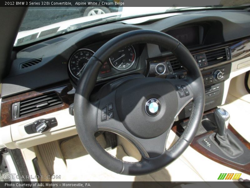 Alpine White / Cream Beige 2012 BMW 3 Series 328i Convertible