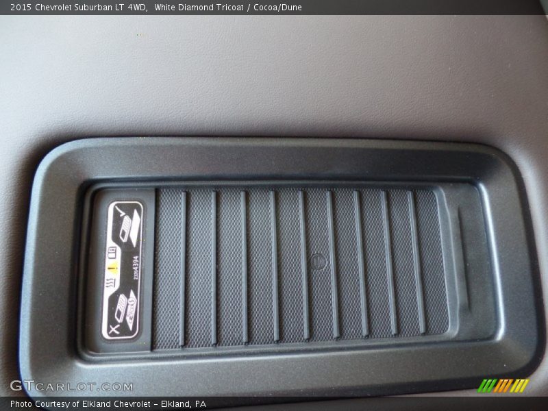 White Diamond Tricoat / Cocoa/Dune 2015 Chevrolet Suburban LT 4WD