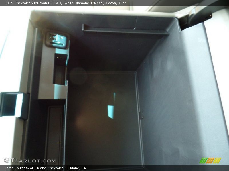White Diamond Tricoat / Cocoa/Dune 2015 Chevrolet Suburban LT 4WD