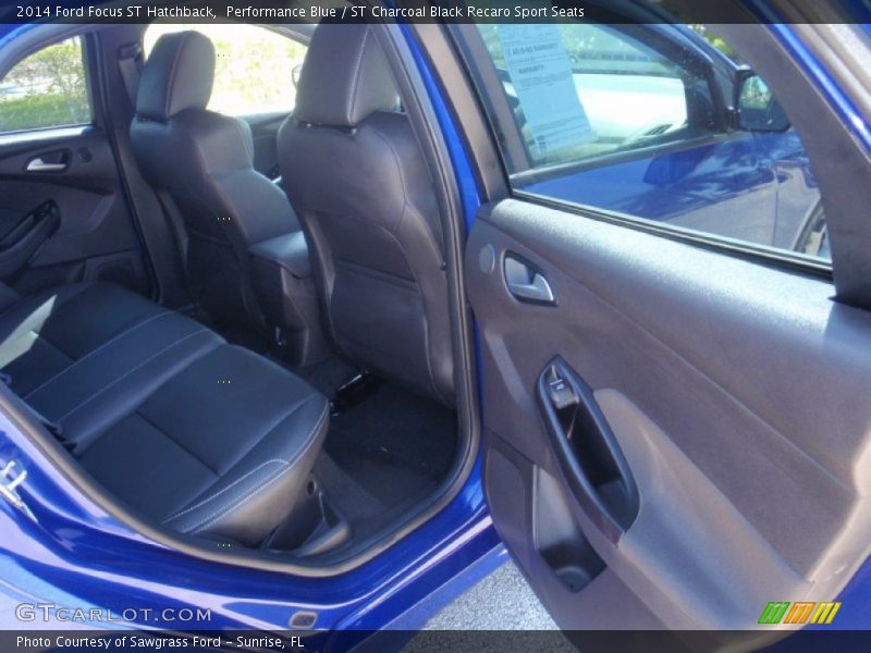Performance Blue / ST Charcoal Black Recaro Sport Seats 2014 Ford Focus ST Hatchback