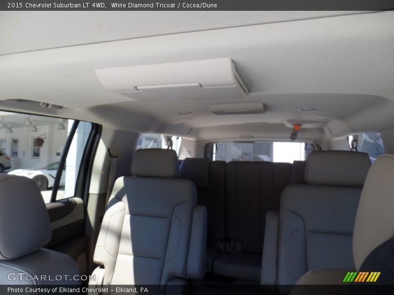 White Diamond Tricoat / Cocoa/Dune 2015 Chevrolet Suburban LT 4WD