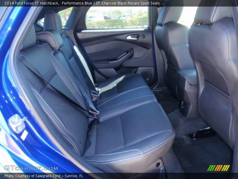 Performance Blue / ST Charcoal Black Recaro Sport Seats 2014 Ford Focus ST Hatchback