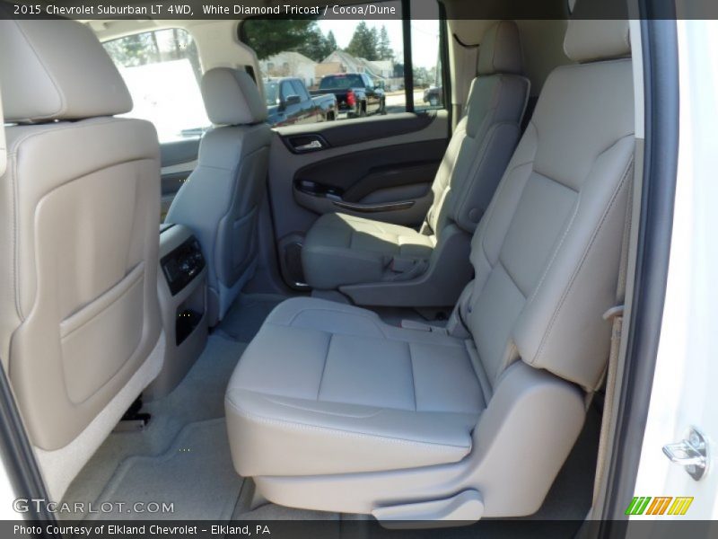 White Diamond Tricoat / Cocoa/Dune 2015 Chevrolet Suburban LT 4WD