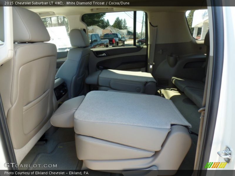 White Diamond Tricoat / Cocoa/Dune 2015 Chevrolet Suburban LT 4WD