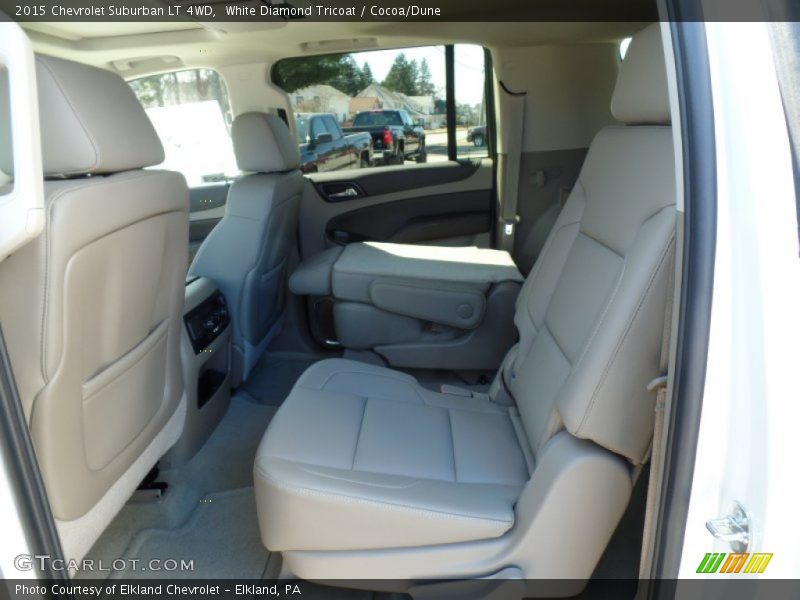 White Diamond Tricoat / Cocoa/Dune 2015 Chevrolet Suburban LT 4WD