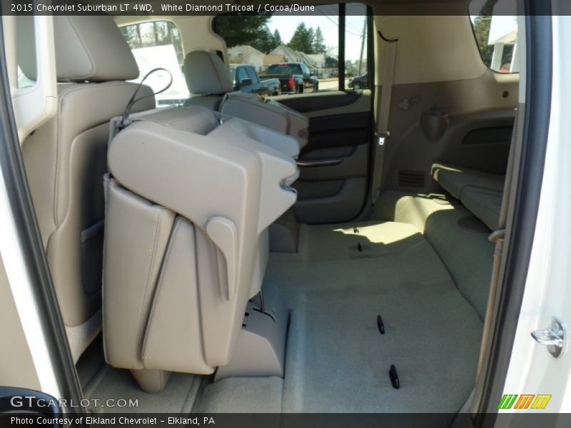 White Diamond Tricoat / Cocoa/Dune 2015 Chevrolet Suburban LT 4WD