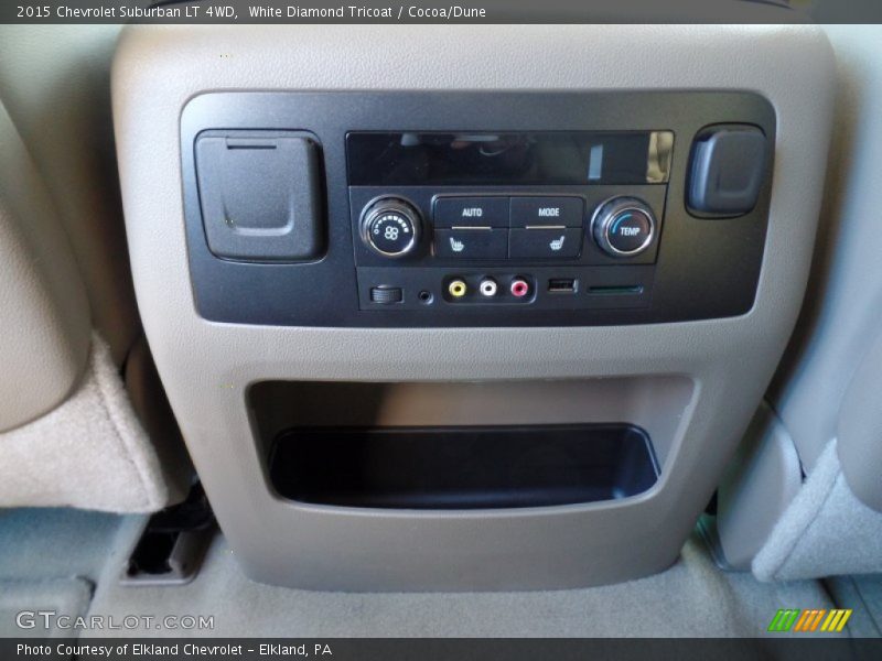 White Diamond Tricoat / Cocoa/Dune 2015 Chevrolet Suburban LT 4WD