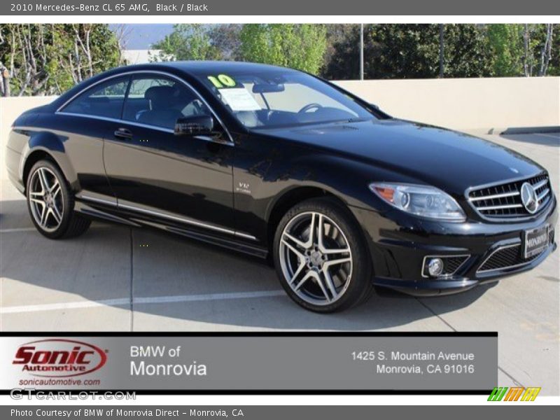 Black / Black 2010 Mercedes-Benz CL 65 AMG