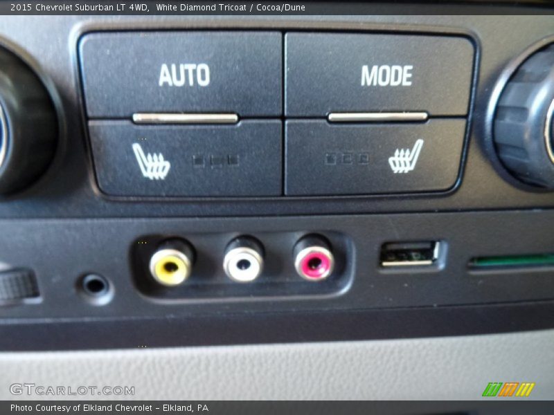 White Diamond Tricoat / Cocoa/Dune 2015 Chevrolet Suburban LT 4WD
