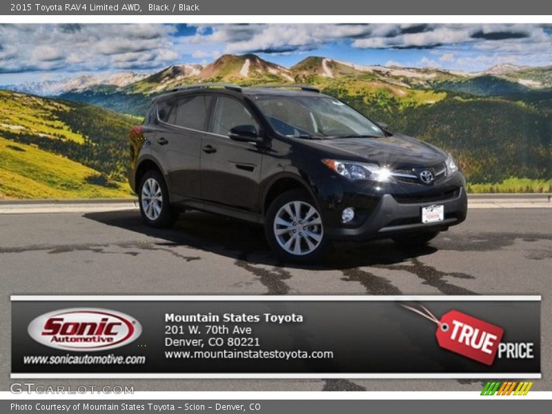 Black / Black 2015 Toyota RAV4 Limited AWD