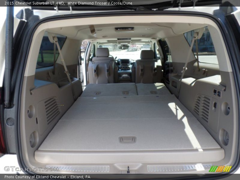 White Diamond Tricoat / Cocoa/Dune 2015 Chevrolet Suburban LT 4WD