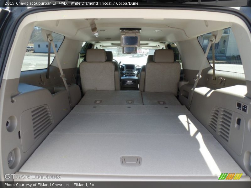 White Diamond Tricoat / Cocoa/Dune 2015 Chevrolet Suburban LT 4WD