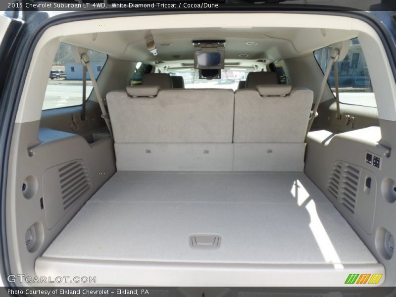 White Diamond Tricoat / Cocoa/Dune 2015 Chevrolet Suburban LT 4WD