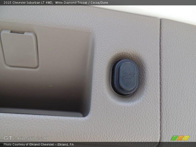 White Diamond Tricoat / Cocoa/Dune 2015 Chevrolet Suburban LT 4WD