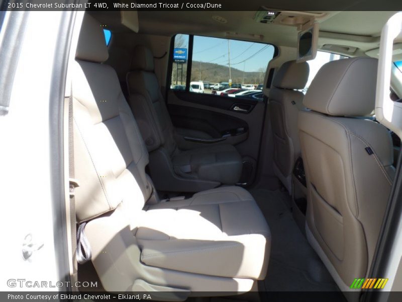 White Diamond Tricoat / Cocoa/Dune 2015 Chevrolet Suburban LT 4WD