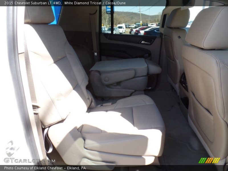 White Diamond Tricoat / Cocoa/Dune 2015 Chevrolet Suburban LT 4WD