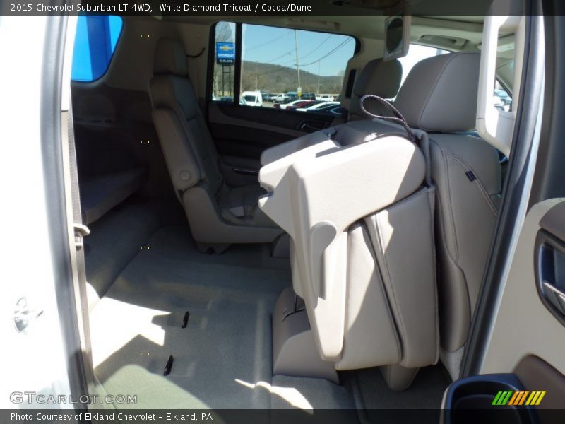 White Diamond Tricoat / Cocoa/Dune 2015 Chevrolet Suburban LT 4WD