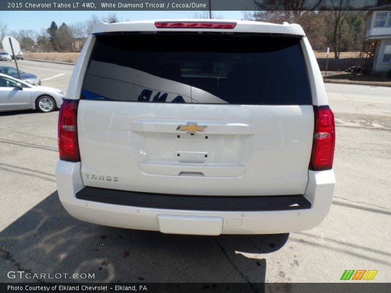 White Diamond Tricoat / Cocoa/Dune 2015 Chevrolet Tahoe LT 4WD