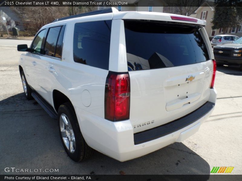 White Diamond Tricoat / Cocoa/Dune 2015 Chevrolet Tahoe LT 4WD