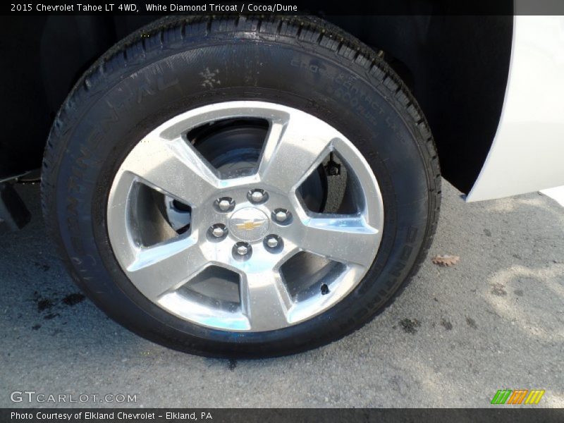 White Diamond Tricoat / Cocoa/Dune 2015 Chevrolet Tahoe LT 4WD