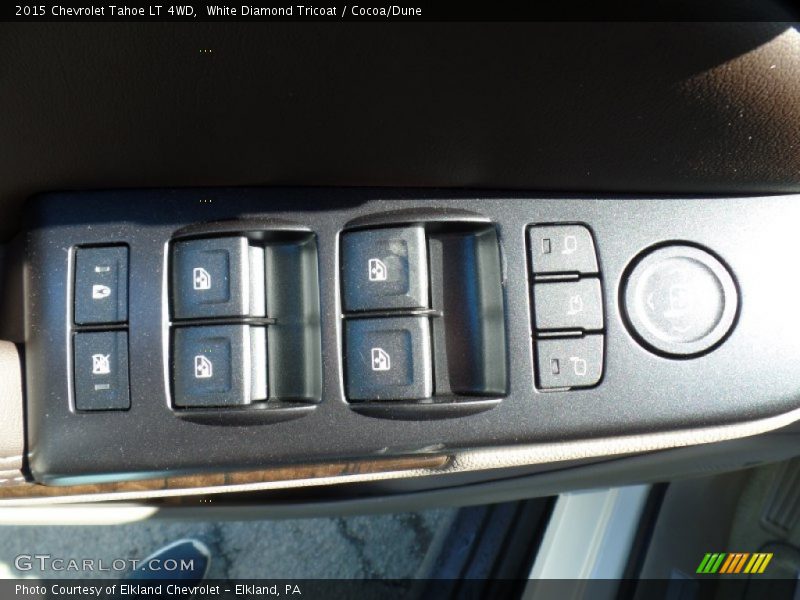 White Diamond Tricoat / Cocoa/Dune 2015 Chevrolet Tahoe LT 4WD
