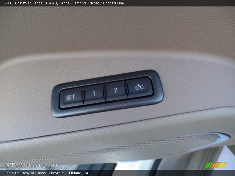 White Diamond Tricoat / Cocoa/Dune 2015 Chevrolet Tahoe LT 4WD