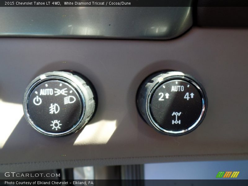 White Diamond Tricoat / Cocoa/Dune 2015 Chevrolet Tahoe LT 4WD