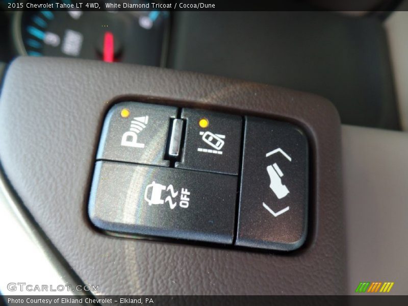 White Diamond Tricoat / Cocoa/Dune 2015 Chevrolet Tahoe LT 4WD