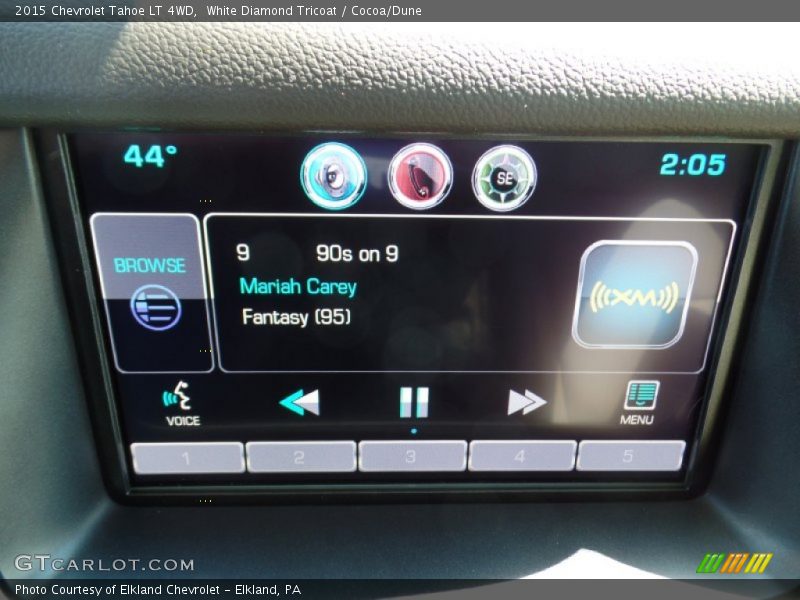 White Diamond Tricoat / Cocoa/Dune 2015 Chevrolet Tahoe LT 4WD