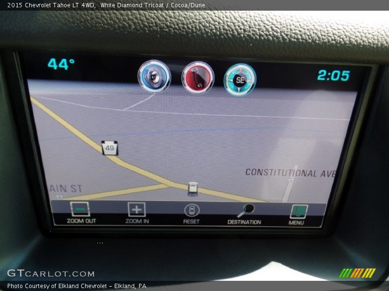 White Diamond Tricoat / Cocoa/Dune 2015 Chevrolet Tahoe LT 4WD